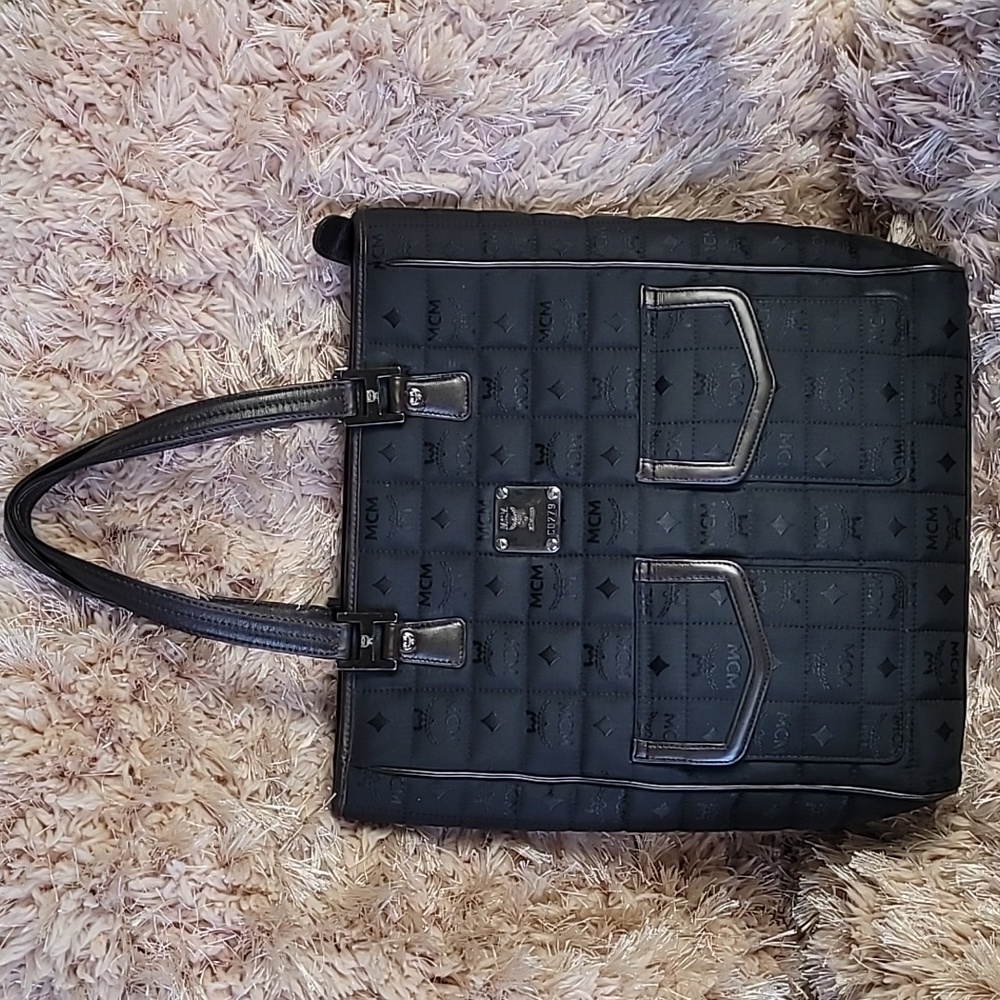 MCM Quilted Vertical Tote Bag RARE FIND